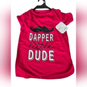 NWT Bond Red Dapper Little Dude T-Shirt XXL